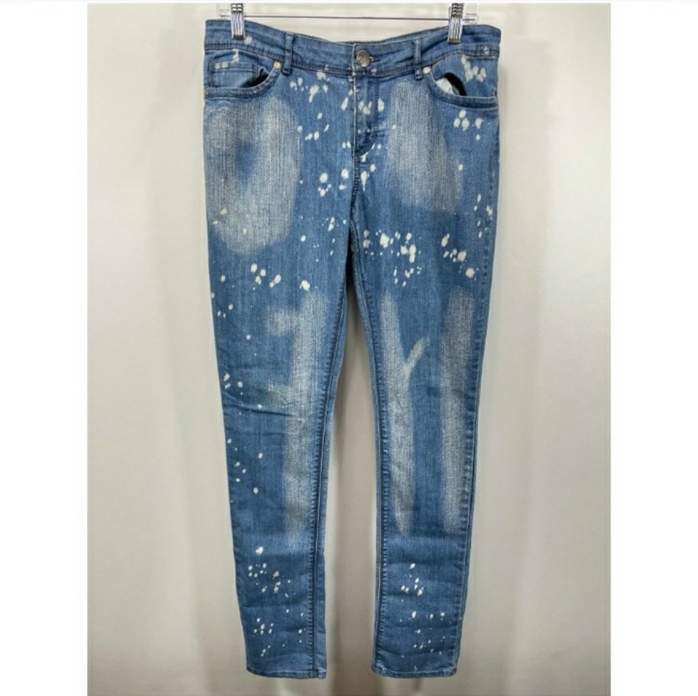 Op Ocean Pacific Splatter skinny jeans